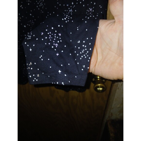 Croft & Barrow The Classic Tee Shirt Womens Plus Size 2X Black With White Spots - Picture 4 of 10